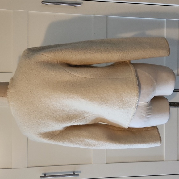 Lands' End Vintage Cream Wool Women's Blazer Sz 10 - Picture 4 of 5